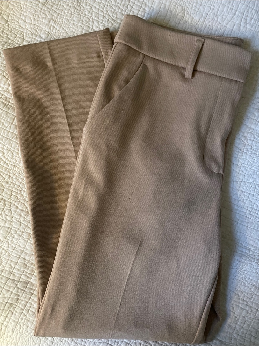 Simply Vera Vera Wang Beige tan Tailored pants ankle length stretch